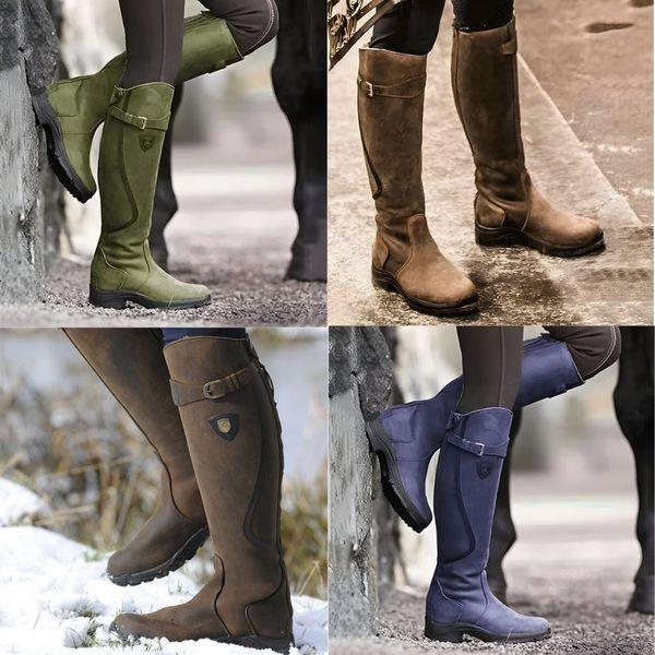 Tharika | Waterproof Leather Riding Boot