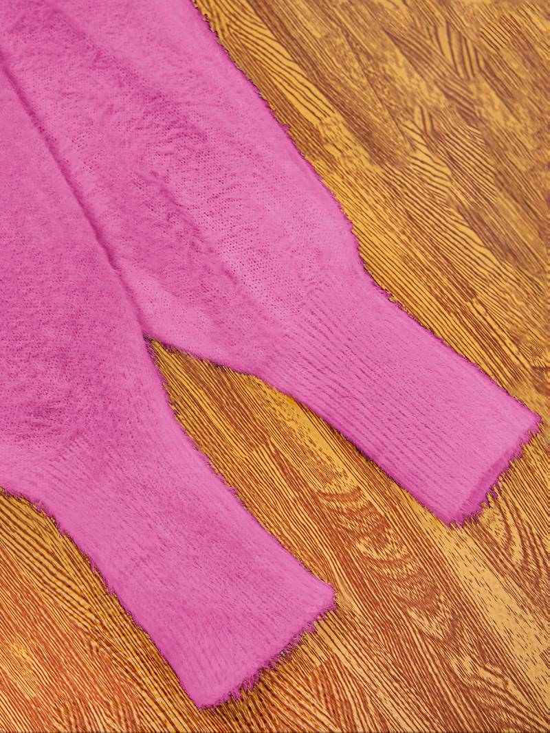 MONTCLARA | Lace-Up V-Neck Cozy Sweater