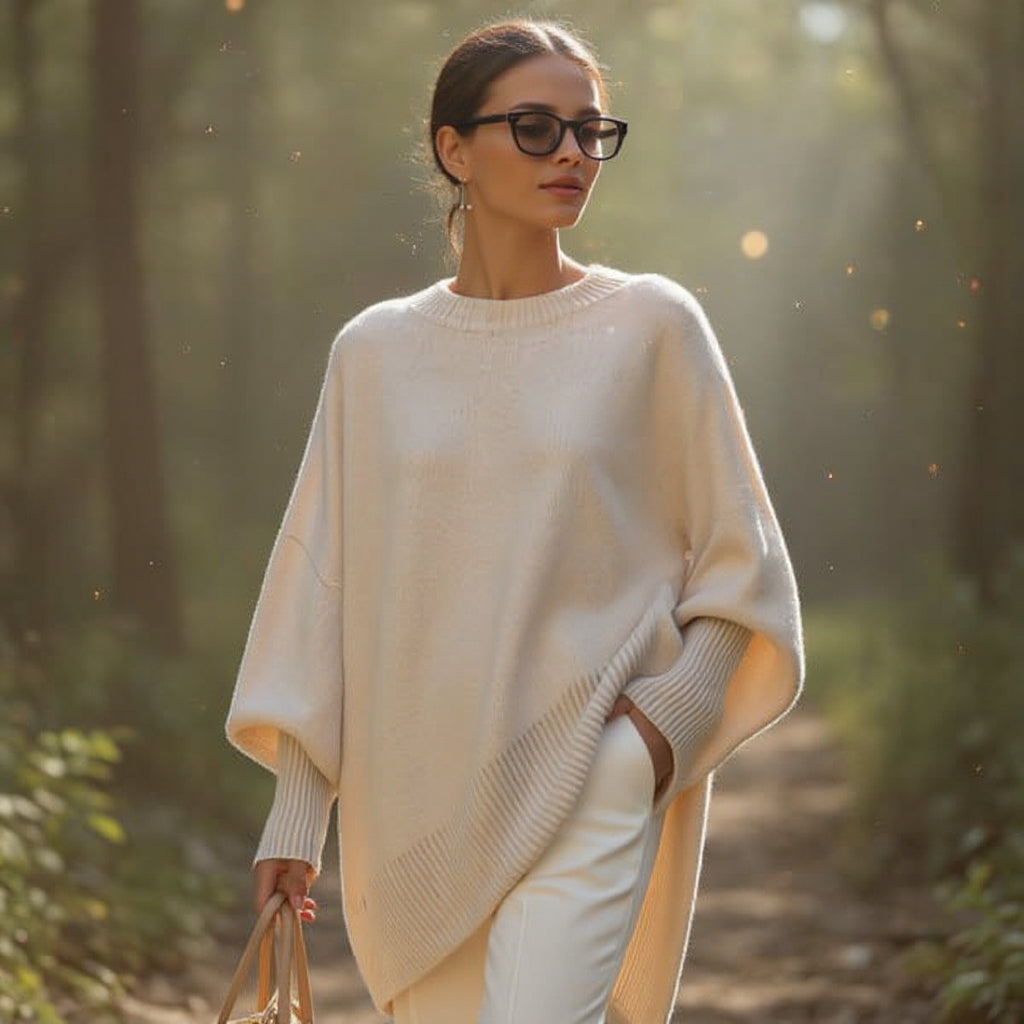 Livia I Oversized Poncho-sweater