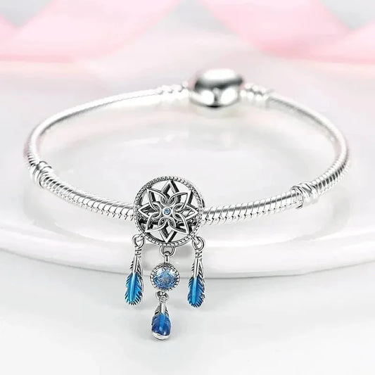 Steph | Blue Dream Catcher Charm