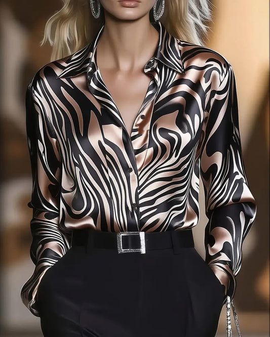 Luisana | Stylish Zebra Print Shirt