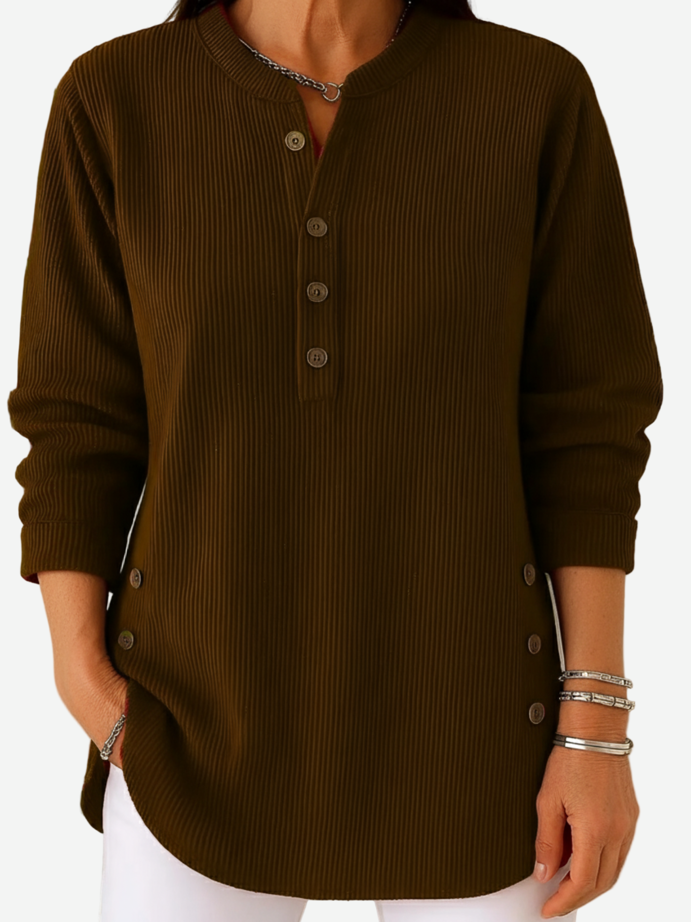 Harperly | Long Sleeve Solid Knit Sweater