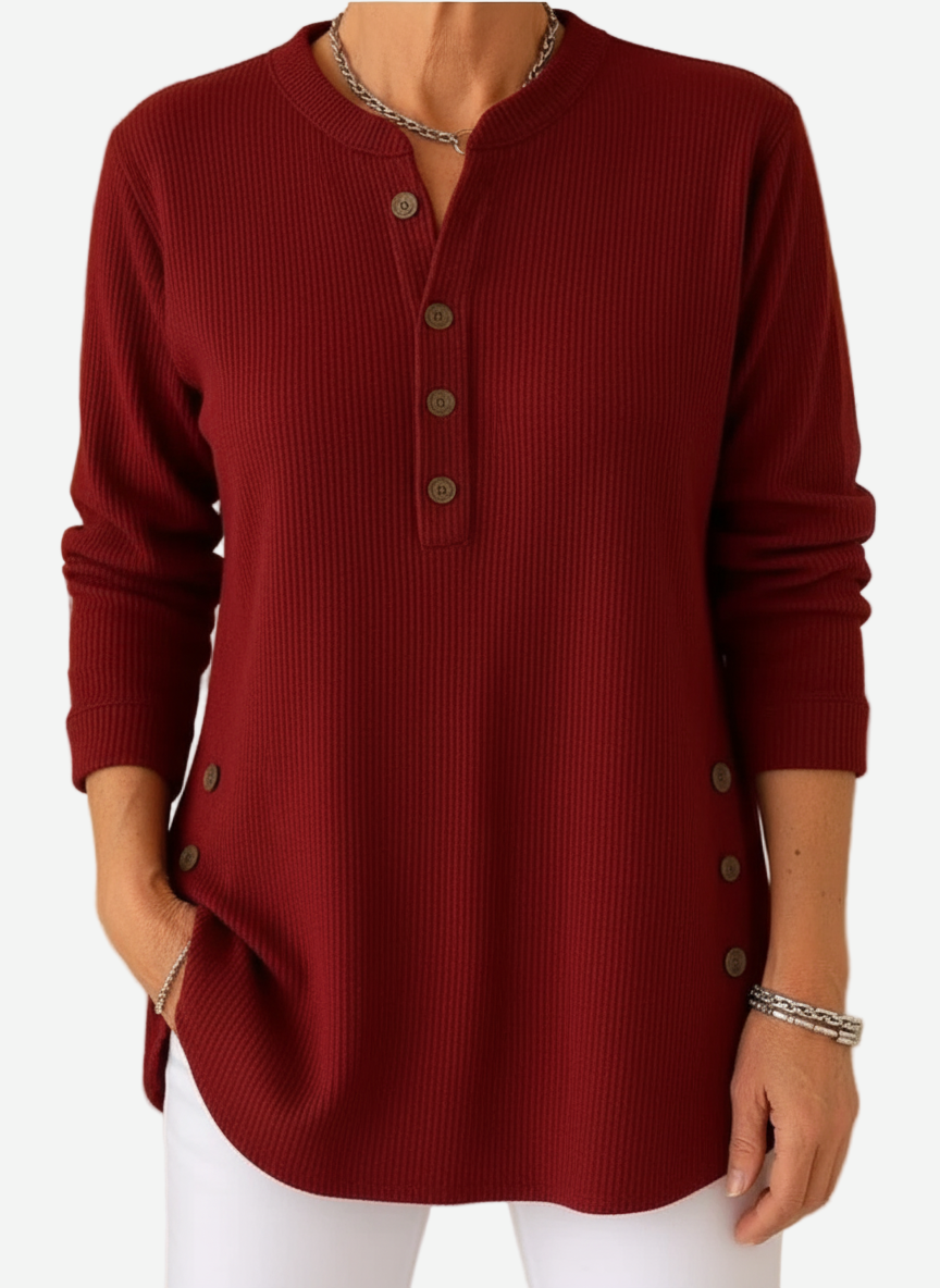 Harperly | Long Sleeve Solid Knit Sweater