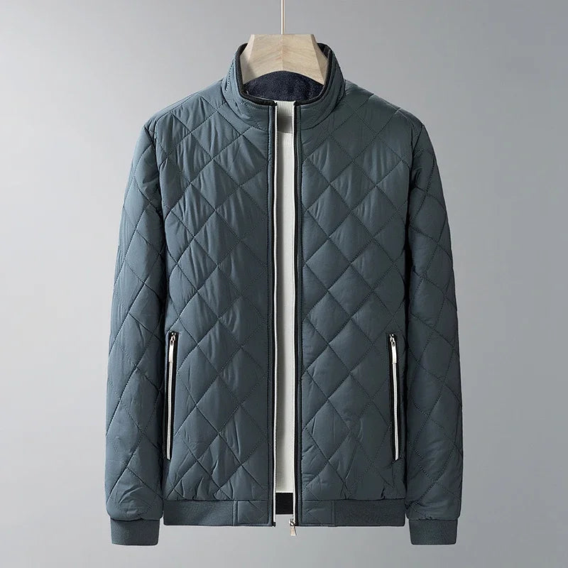 Laurent | Men's quilted diamond jacket