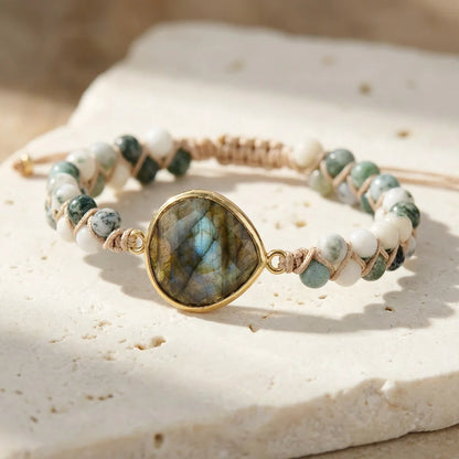 Trisha | Woven Labradorite Bracelet