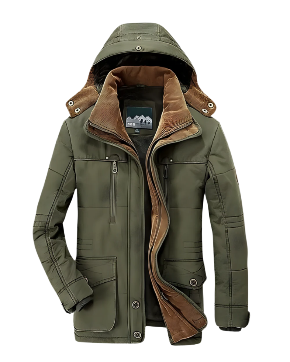 Aziel | Padded Winter Jacket With Multiple Pocket