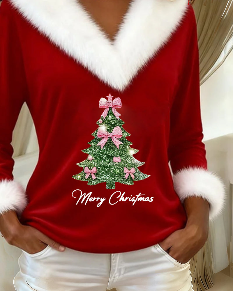 Janika | Warm Christmas V-Neck Sweater