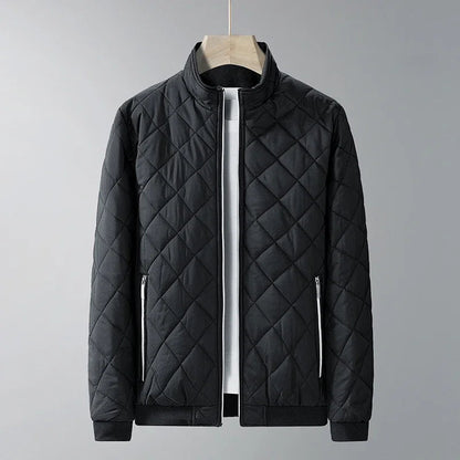 Laurent | Men's quilted diamond jacket