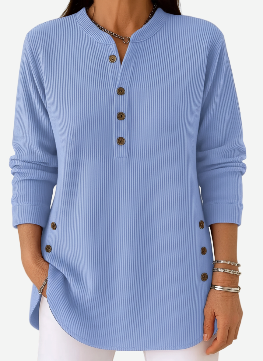 Harperly | Long Sleeve Solid Knit Sweater