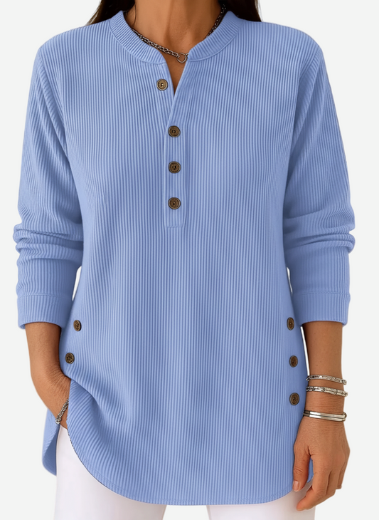 Harperly | Long Sleeve Solid Knit Sweater