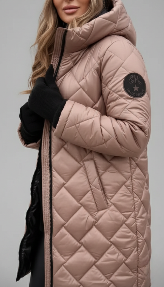 Bogna | Stylish quilted down jacket with hood
