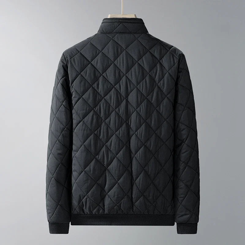 Laurent | Men's quilted diamond jacket