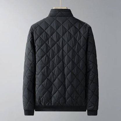 Laurent | Men's quilted diamond jacket