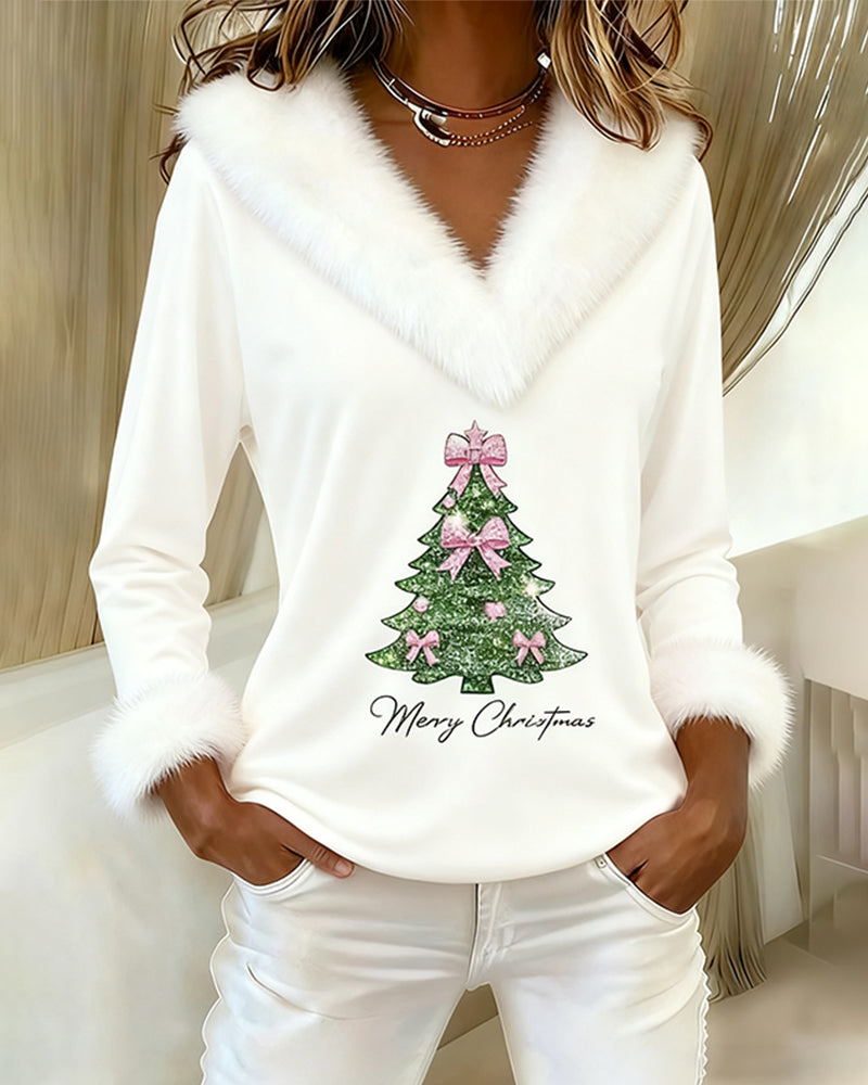 Janika | Warm Christmas V-Neck Sweater