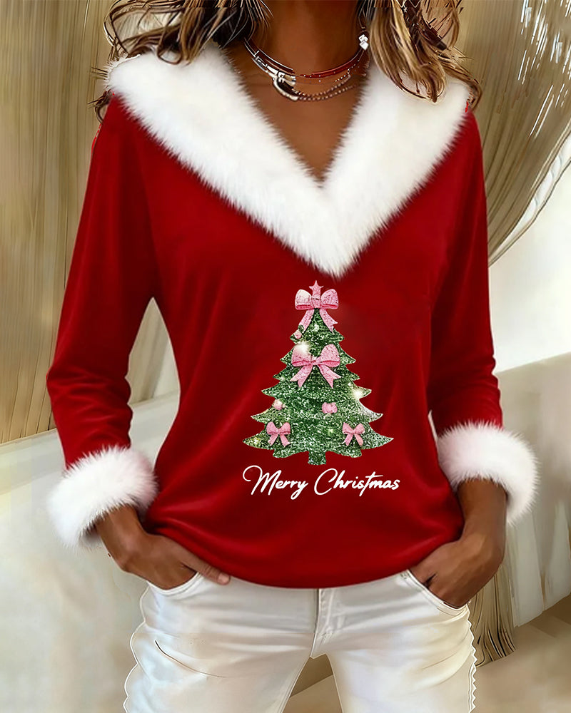 Janika | Warm Christmas V-Neck Sweater