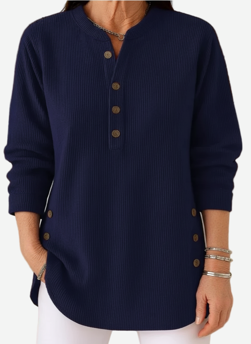 Harperly | Long Sleeve Solid Knit Sweater