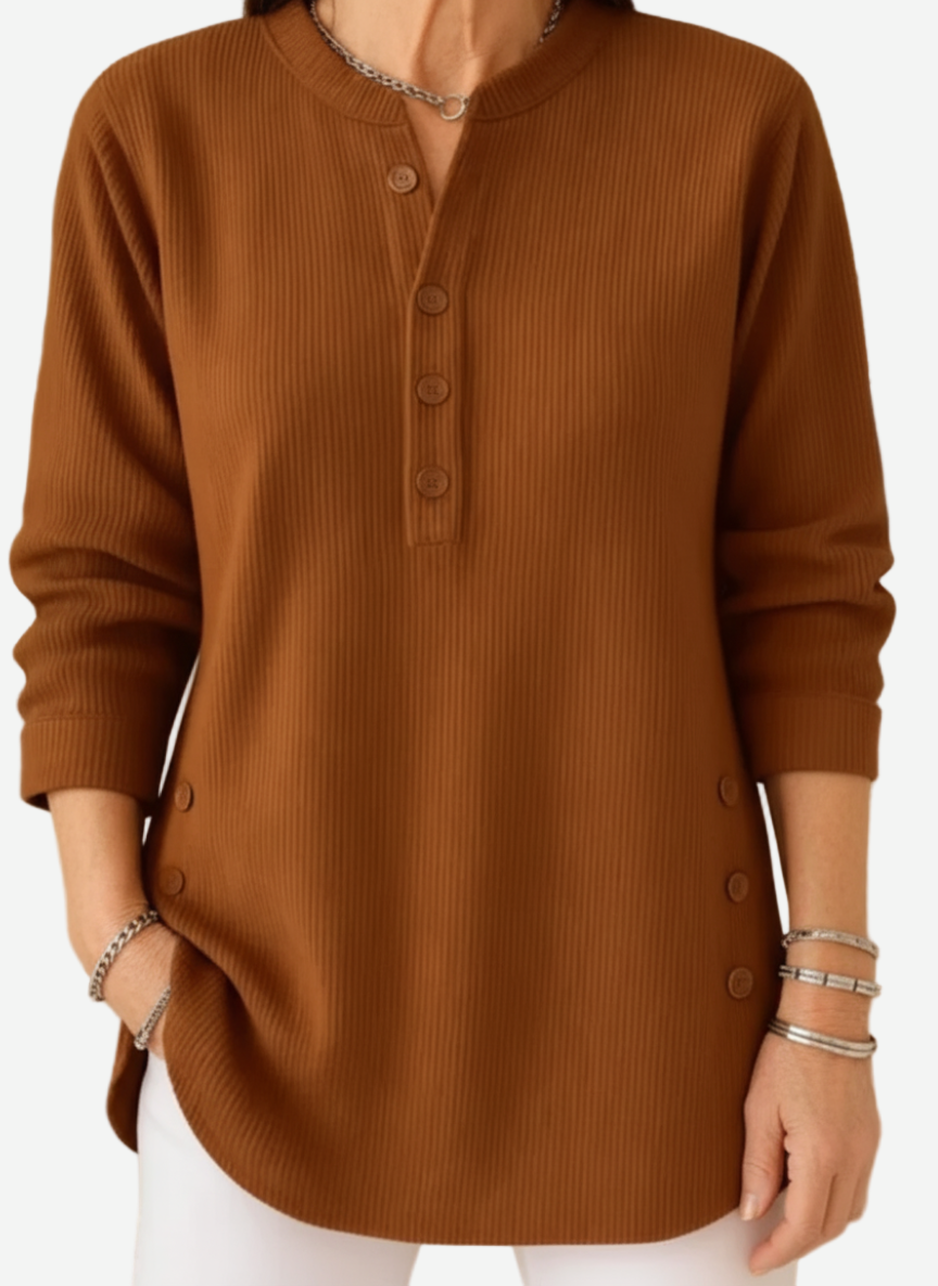 Harperly | Long Sleeve Solid Knit Sweater