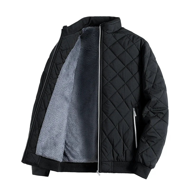 Laurent | Men's quilted diamond jacket
