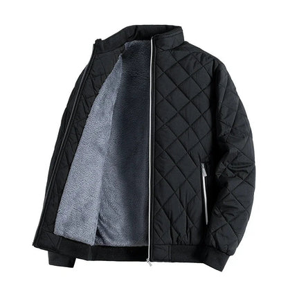 Laurent | Men's quilted diamond jacket