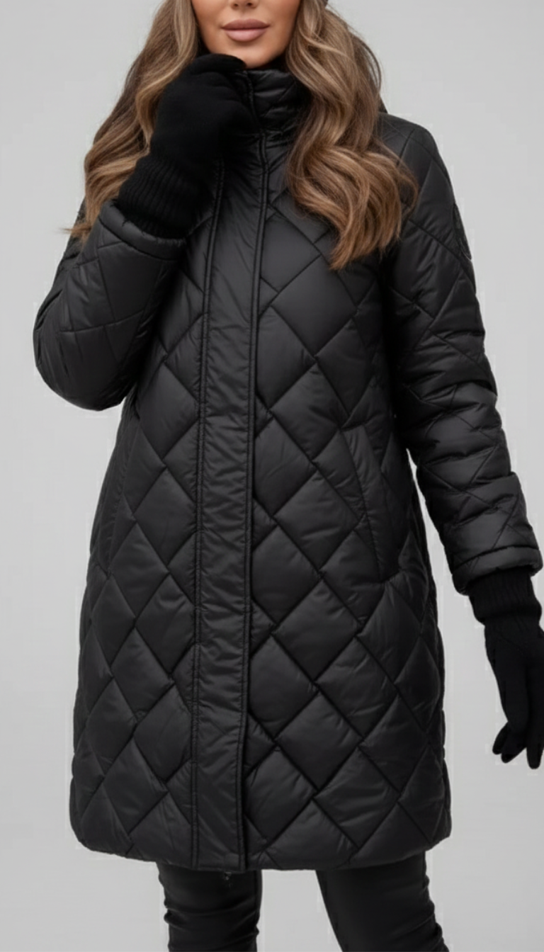 Bogna | Stylish quilted down jacket with hood