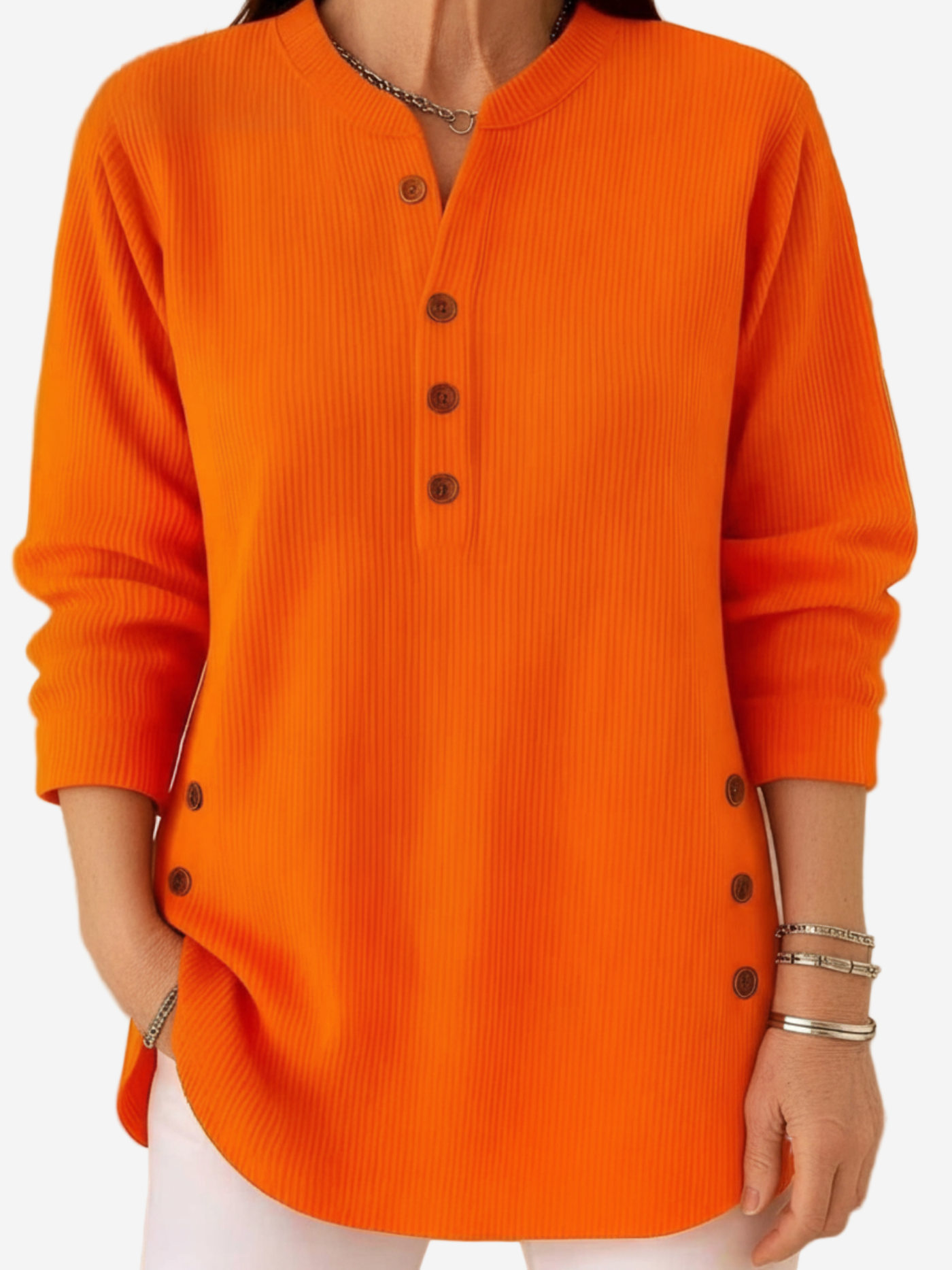 Harperly | Long Sleeve Solid Knit Sweater