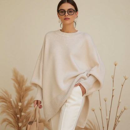 Livia I Oversized Poncho-sweater