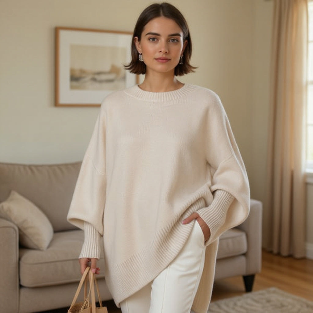 Livia I Oversized Poncho-sweater