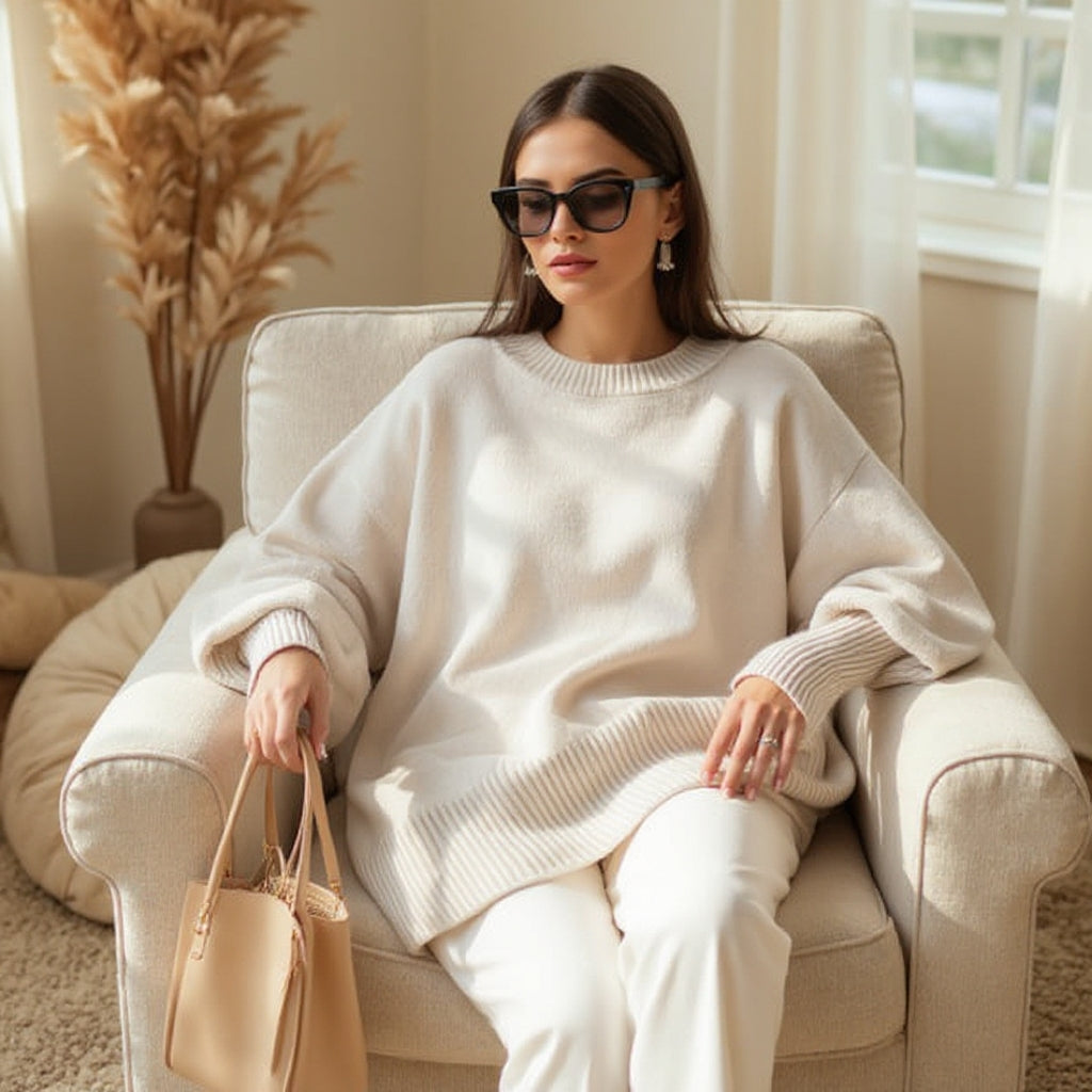 Livia I Oversized Poncho-sweater