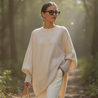 Livia I Oversized Poncho-sweater