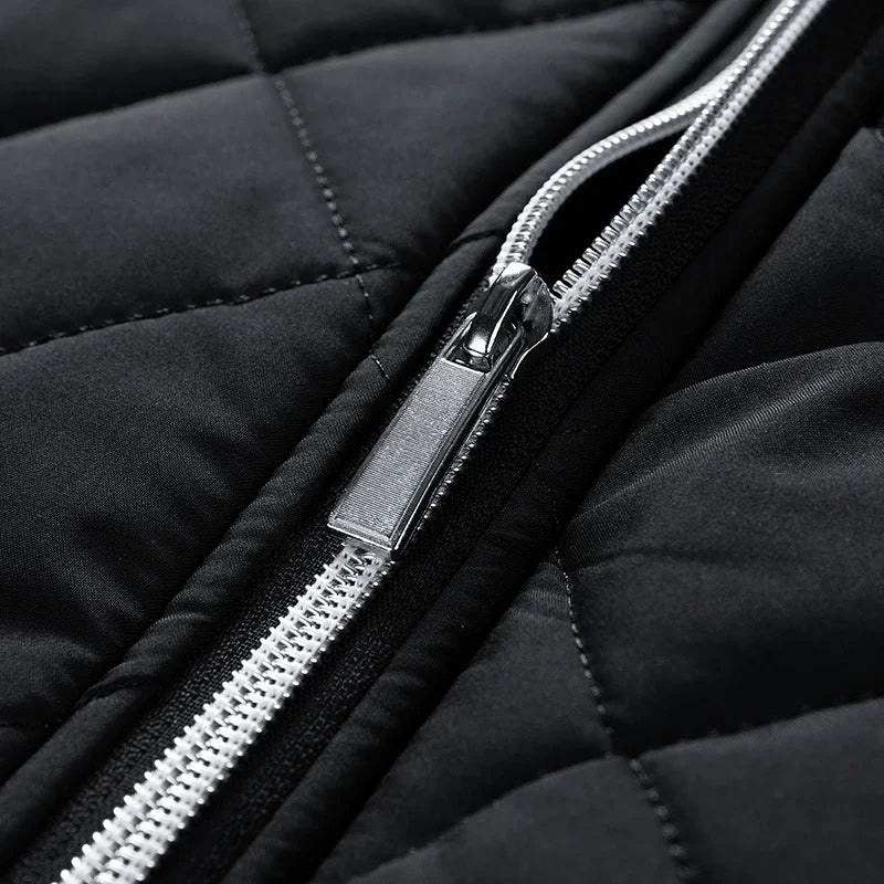 Laurent | Men's quilted diamond jacket
