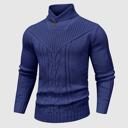 Gregorio | Knitted Shawl Collar Sweater
