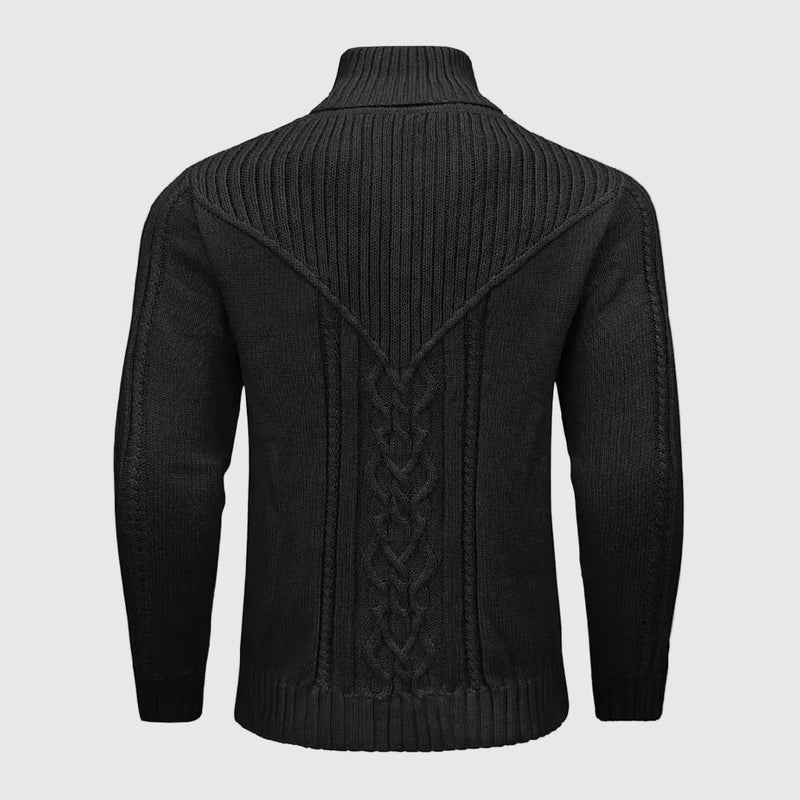 Gregorio | Knitted Shawl Collar Sweater