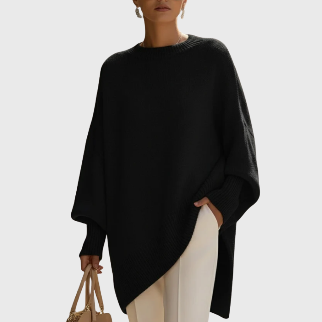 Livia I Oversized Poncho-sweater