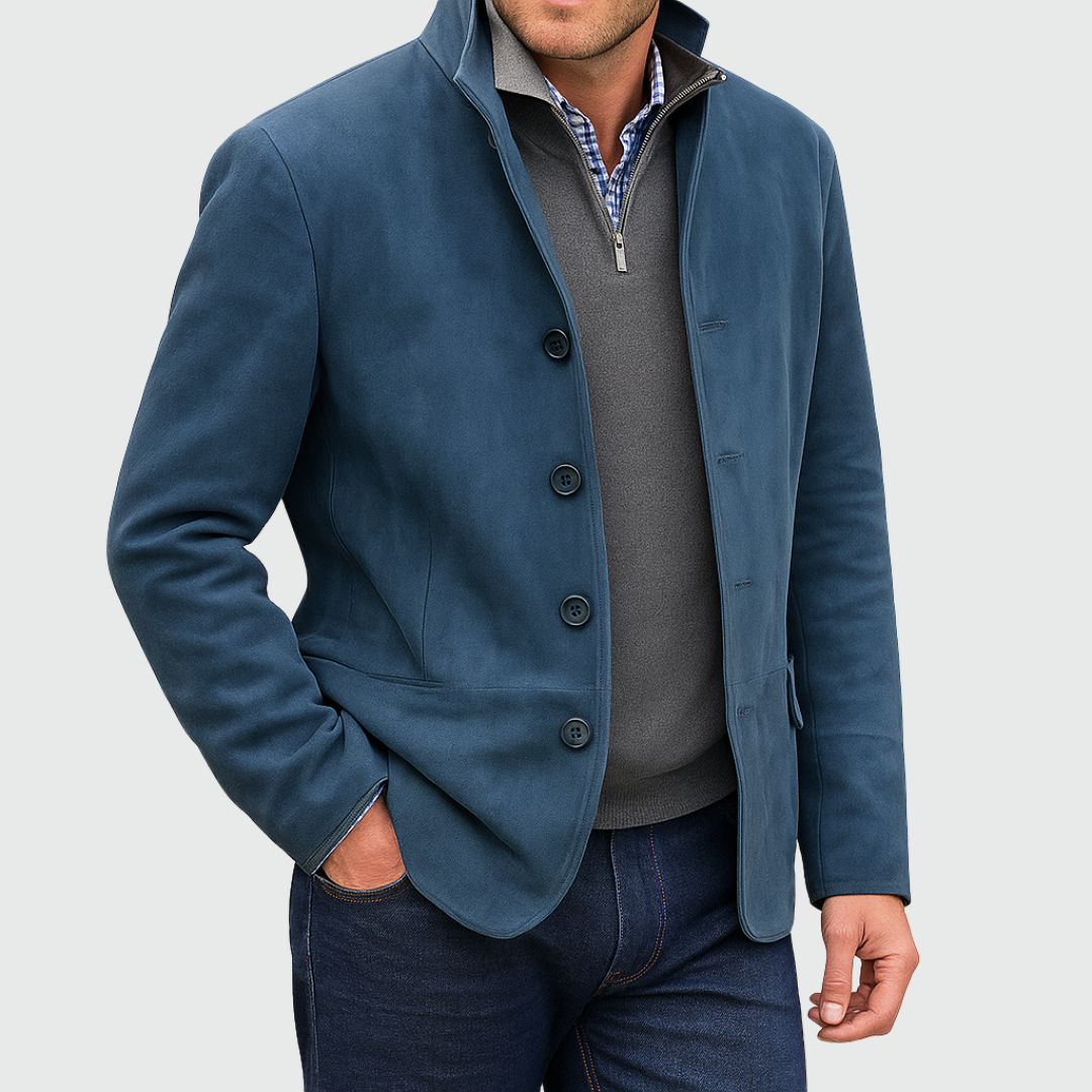 Ferdinando | Classic Button-Down Suede Blazer