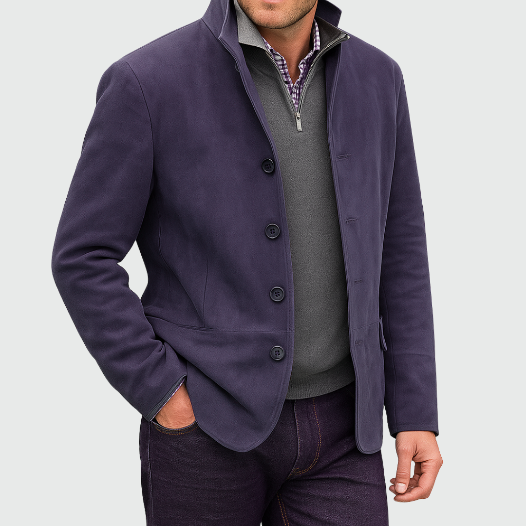 Ferdinando | Classic Button-Down Suede Blazer