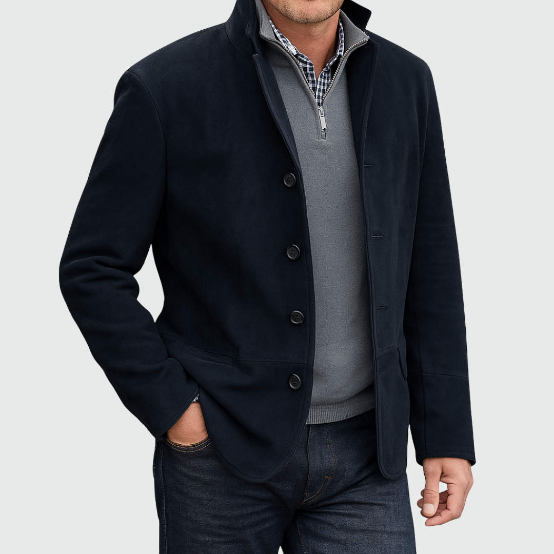 Ferdinando | Classic Button-Down Suede Blazer