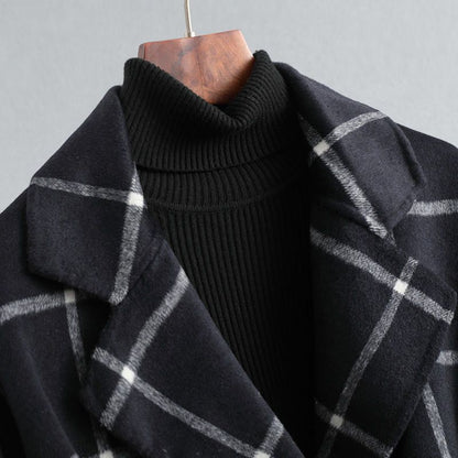 Valeria | Checkered Wool Coat