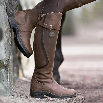 Tharika | Waterproof Leather Riding Boot