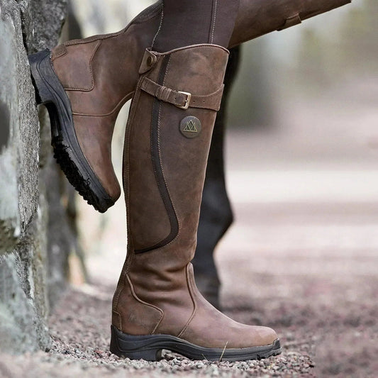 Tharika | Waterproof Leather Riding Boot