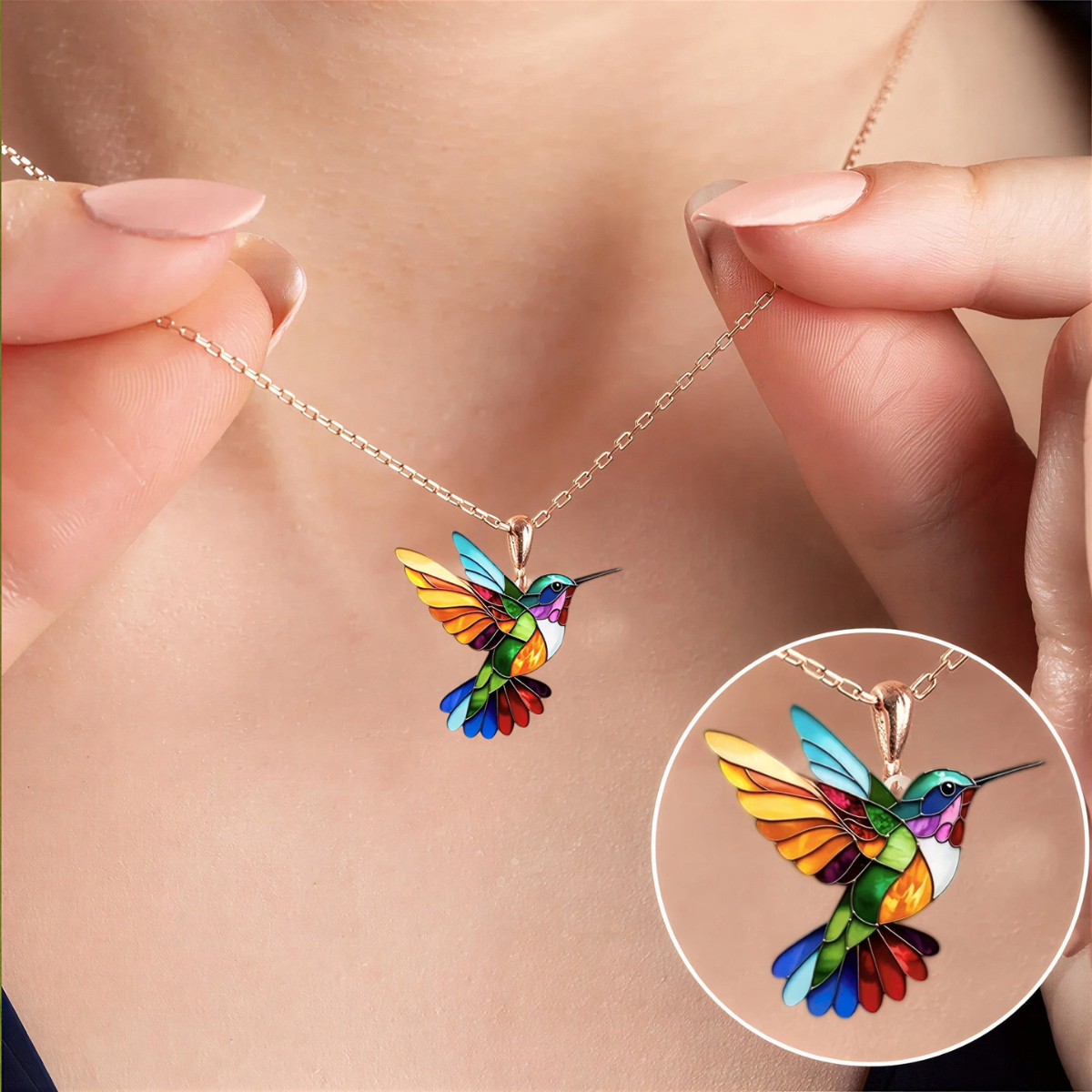 MALIA | Hummingbird Earrings & Necklace