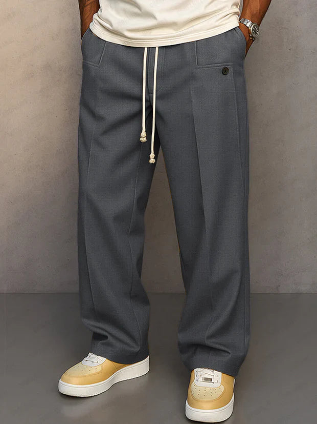 Oden | Elegant pants with adjustable drawstring
