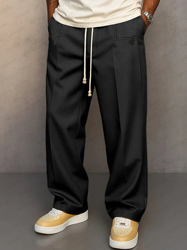 Oden | Elegant pants with adjustable drawstring