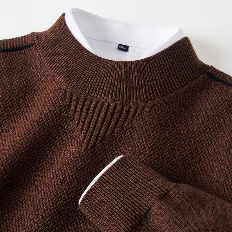 Calanthe | Long Sleeve Jacquard Sweater