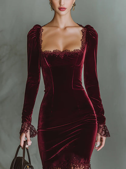 Victoria | Velvetise Lace Maxi Dress
