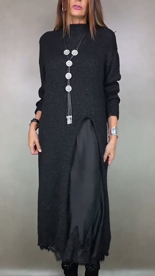 Jesika | Stylish Long Sweater With Dress