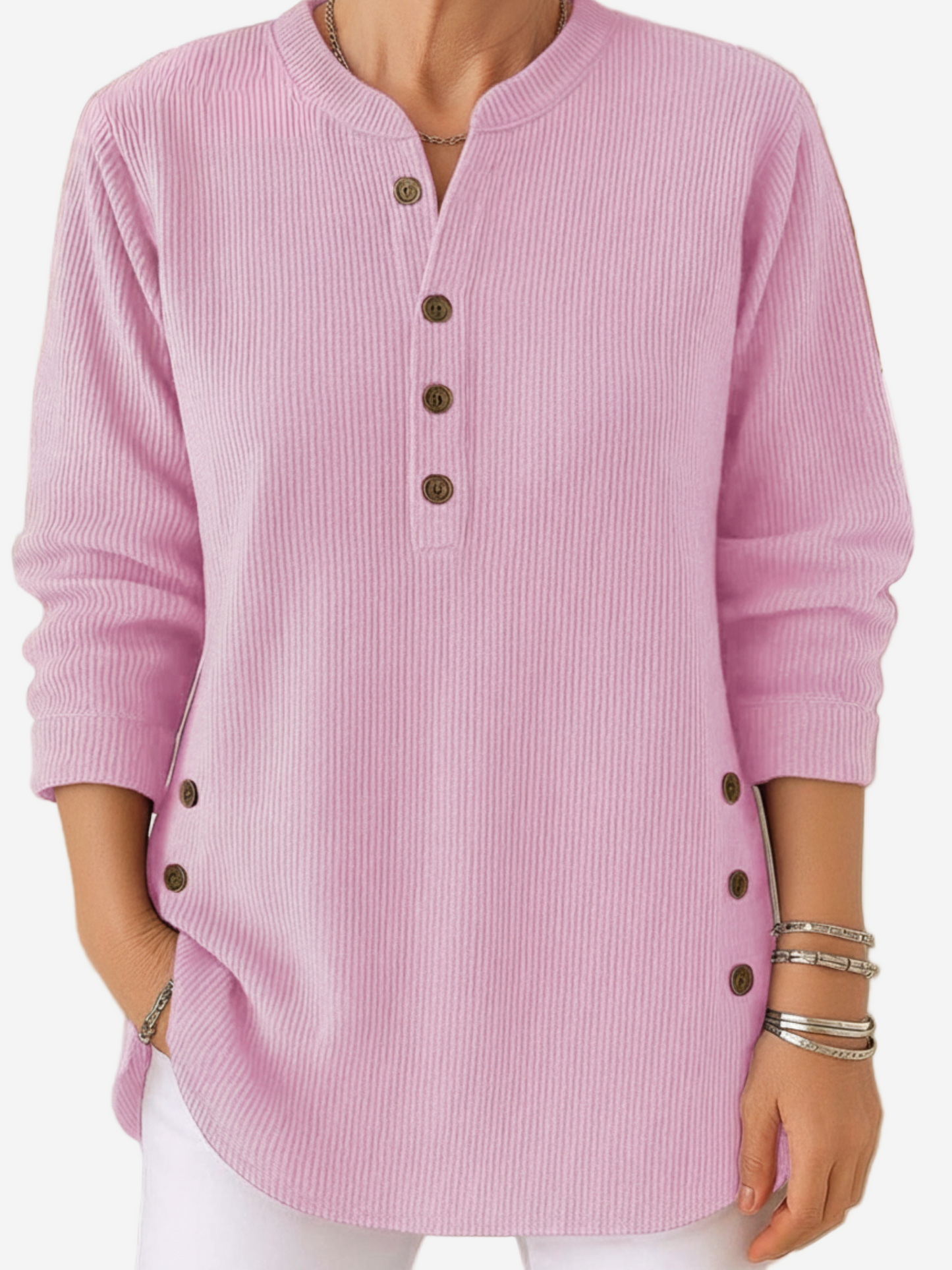 Harperly | Long Sleeve Solid Knit Sweater