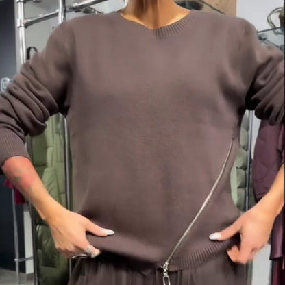 Geraldine | Women's knit sweater and mesh tulle dress