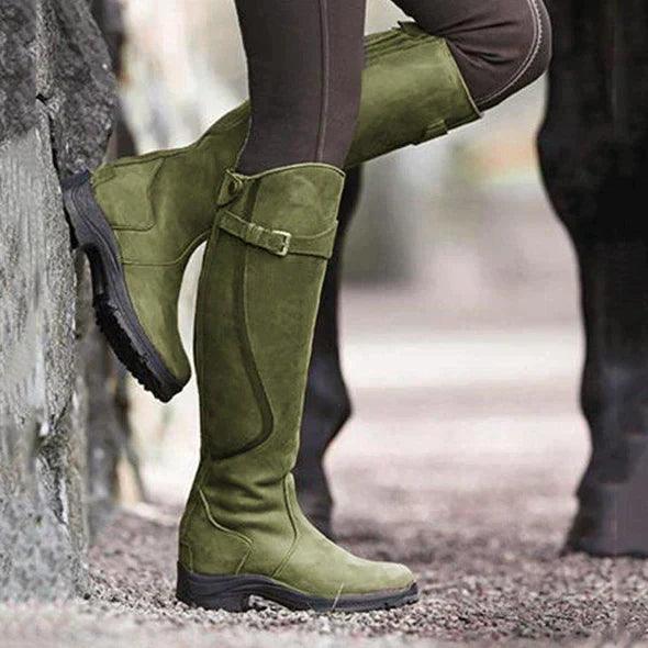 Tharika | Waterproof Leather Riding Boot